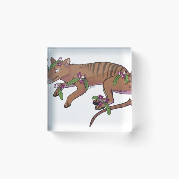 Item preview, thylacine and st helena olive designed and sold by corvidarts.