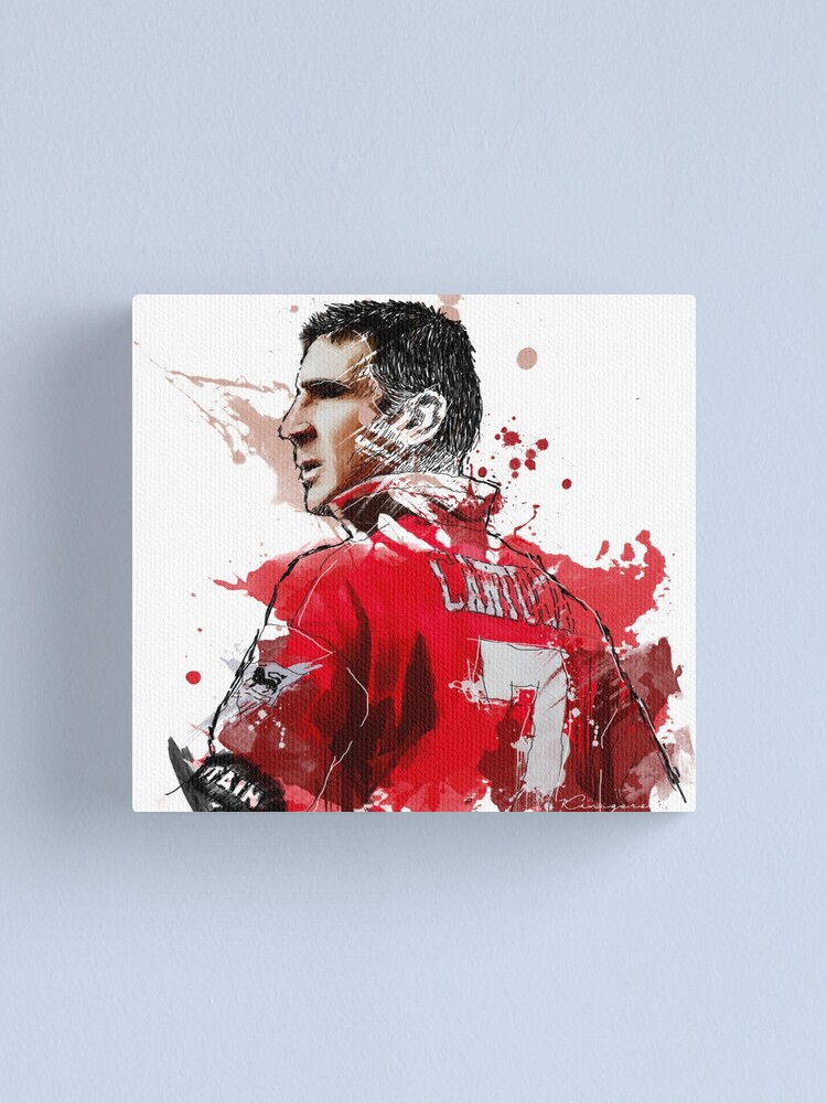 Photo Toile Signée Eric Cantona « The King » - Certificat D’authenticité