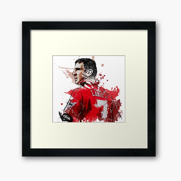 Eric "Le King" Cantona Painting Framed Art Print