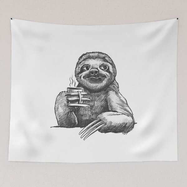 Item preview, Caffeine Coffee Sloth designed and sold by MizzKarizmah.