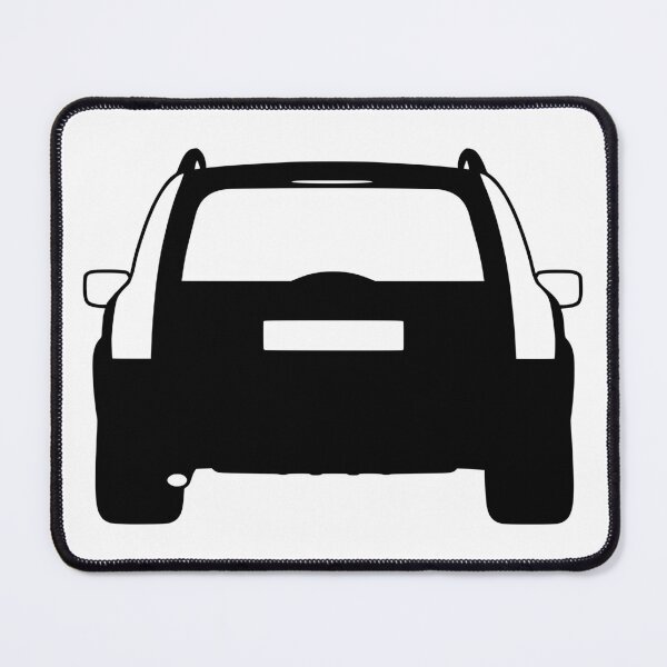 Item preview, XC70 2001-2008 rearview black silhouette best t-shirt design designed and sold by EdimDesign.