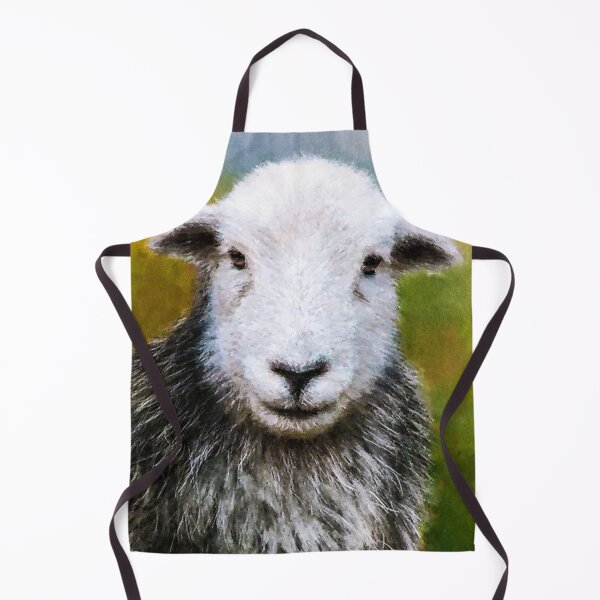 Item preview, Herdwick Sheep Art, Herdwick Sheep Oil Paint, Grey And White Herdwick Sheep, Fluffy UK Herdwicks Sheep designed and sold by Trendymotion.