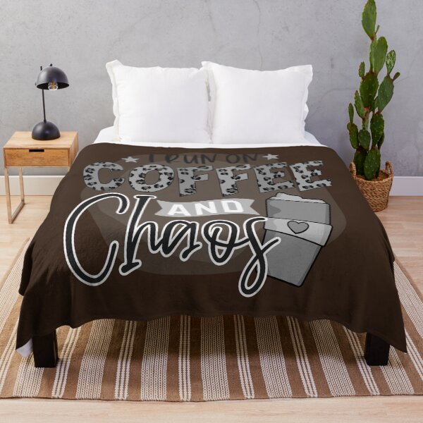 Item preview, I Run On Coffee And Chaos, me like coffee with my oxygen designed and sold by Nicedeco.