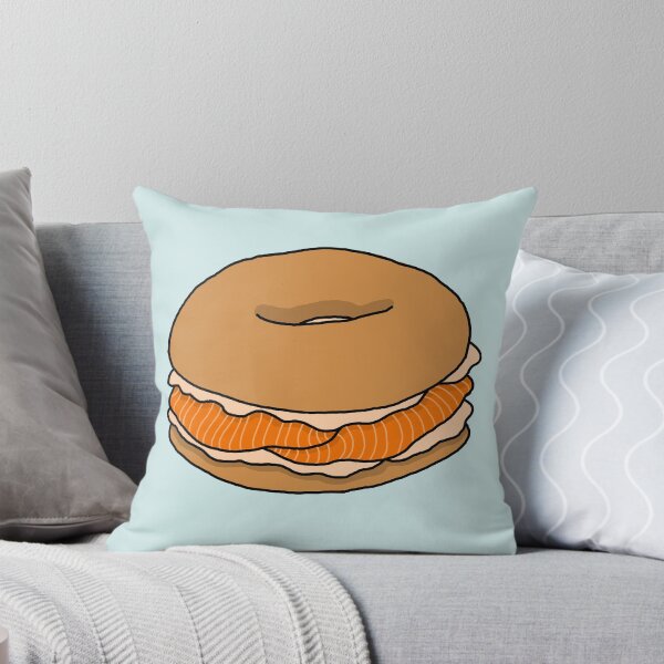 Item preview, Bagel With Cream-Cheese & Smoked Salmon designed and sold by MintyCocoa.