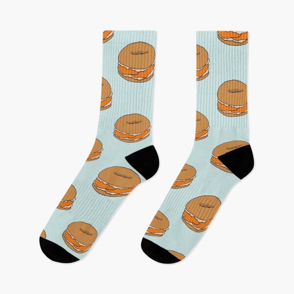 Item preview, Bagel With Cream-Cheese & Smoked Salmon designed and sold by MintyCocoa.