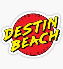 Destin Beach Florida Retro FL Design Sticker