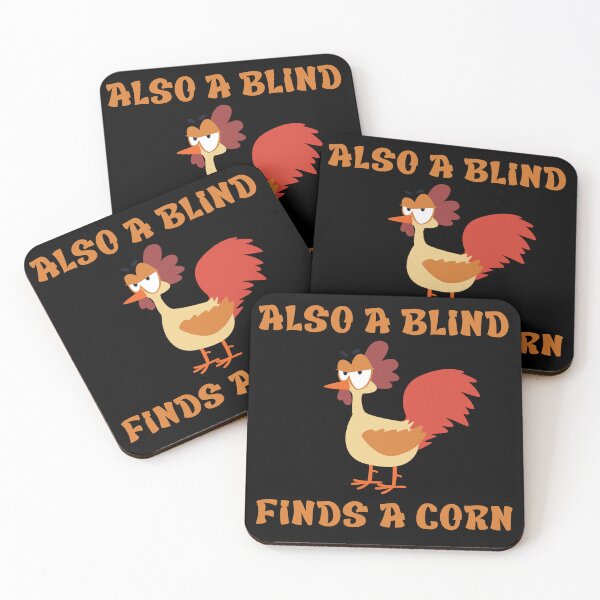 Item preview, Also a blind chicken finds a corn | Denglish, humorous saying with chicken designed and sold by Gordenwear.