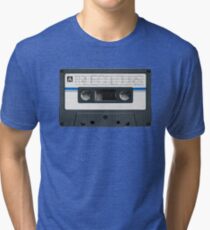 True Colours by Split Enz cassette tape Tri-blend T-Shirt