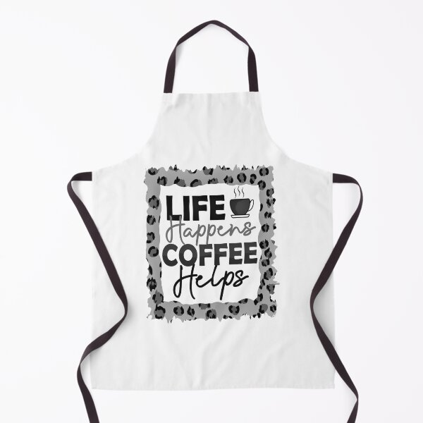 Item preview, Life Happens Coffee Helps Black and White, me like coffee with my oxygen designed and sold by Nicedeco.