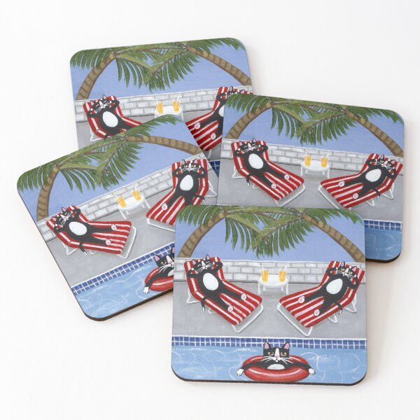 Item preview, Cats on Summer Holiday designed and sold by KilkennyCat Art.