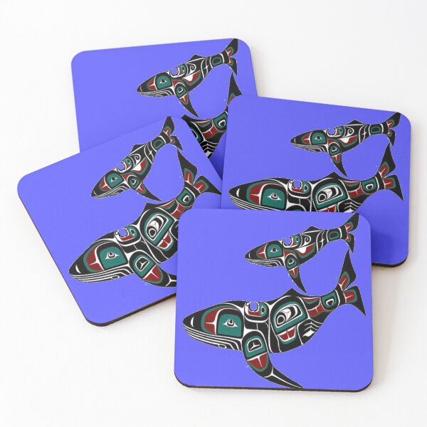 Item preview, Pacific Northwest Native American Indian's image of two whales designed and sold by mturns57.