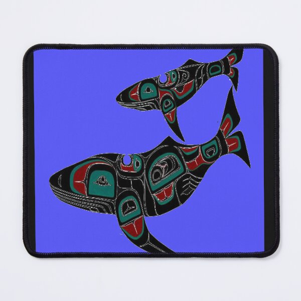 Item preview, Pacific Northwest Native American Indian's image of two whales designed and sold by mturns57.