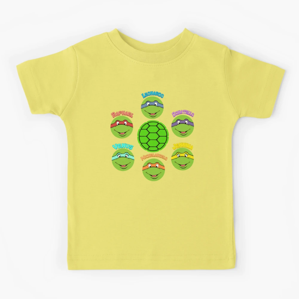 TMNT - T-Shirt KIDS TMNT Group - Yellow (12 Years) : ShopForGeek