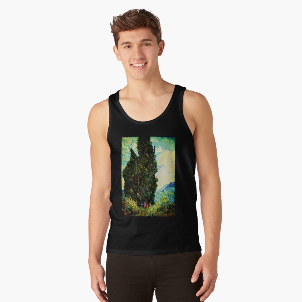 Discover Cypresses by Vincent van Gogh Tank Top