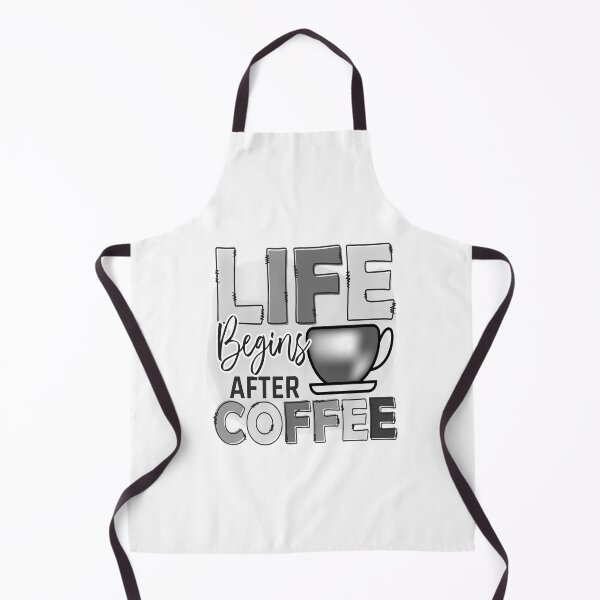 Item preview, Life Begins After Coffee Black and White, me like coffee with my oxygen designed and sold by Nicedeco.