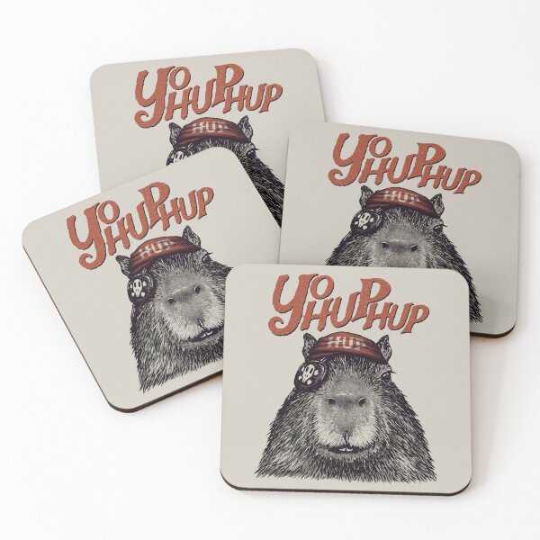 Item preview, Capyrate - YoHupHup Red Pirate Capybara Yo Ho Ho Yohoho | His Name - Gort | Capy Yuzu | Pet Mat Bandana designed and sold by Any Color Designs.