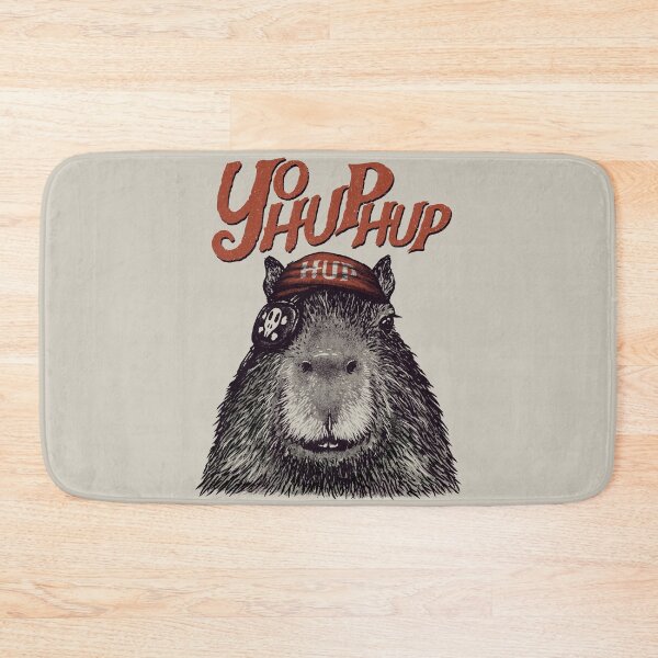Item preview, Capyrate - YoHupHup Red Pirate Capybara Yo Ho Ho Yohoho | His Name - Gort | Capy Yuzu | Pet Mat Bandana designed and sold by Any Color Designs.