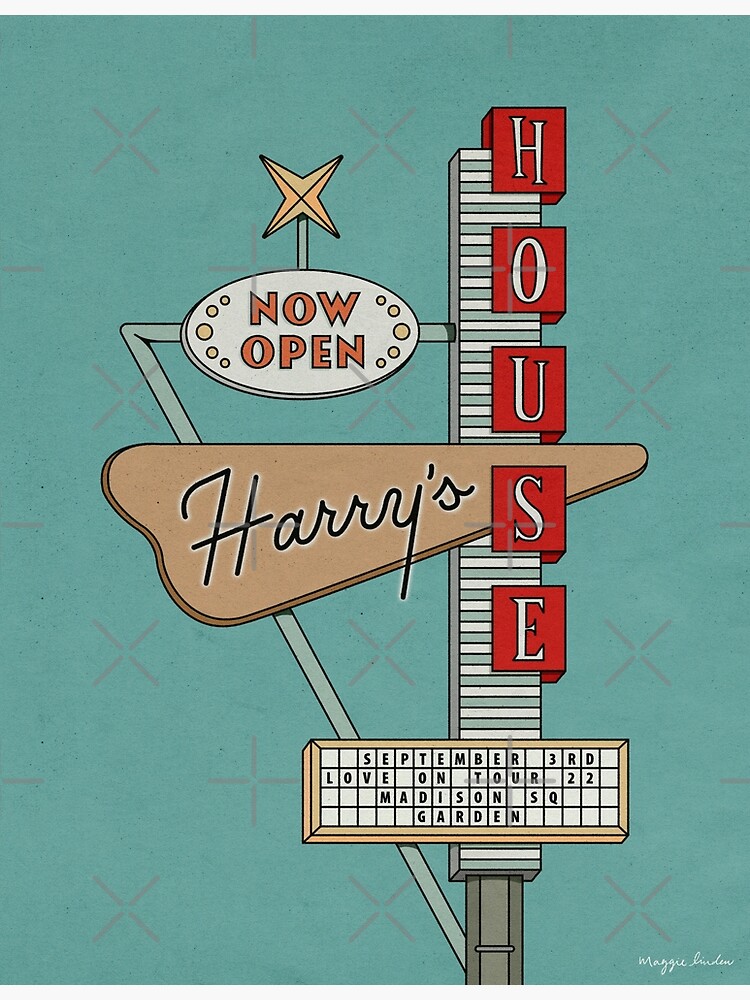 Harry's House – Googie Sign Print Poster