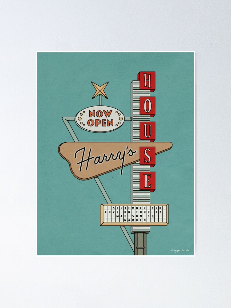 Harry's House – Googie Sign Print Poster