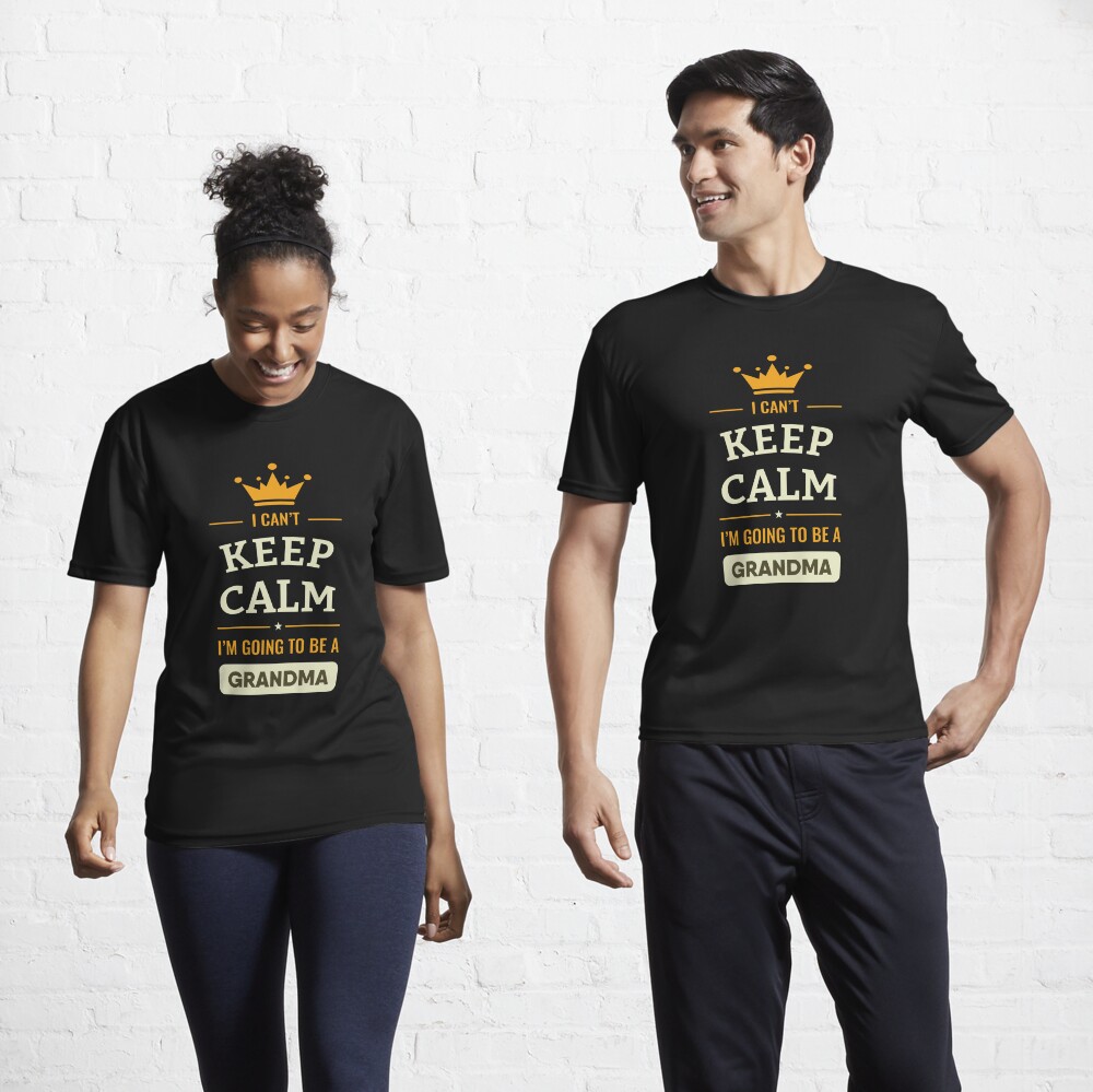  Grandparents Couple T-Shirt, I can't Keep Calm I am