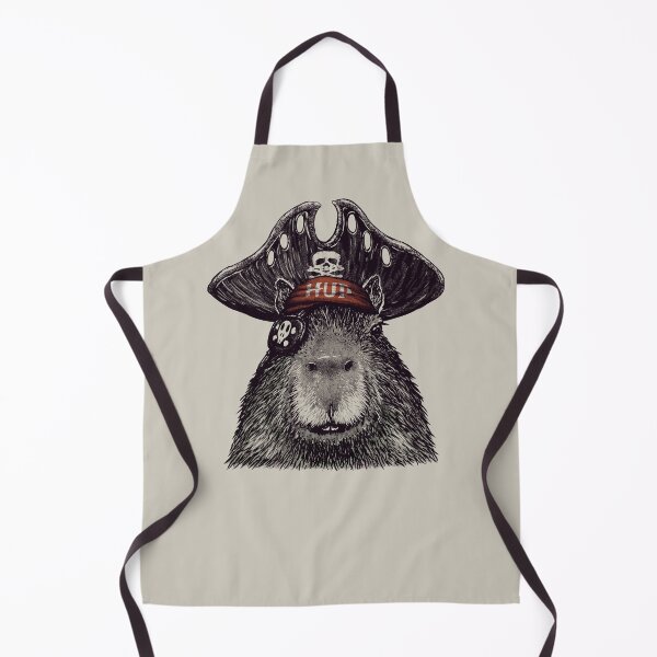 Capyrate - Pirate Capybara | Capy Yuzu | His Name - Gort | Pet Mat Bandana Apron