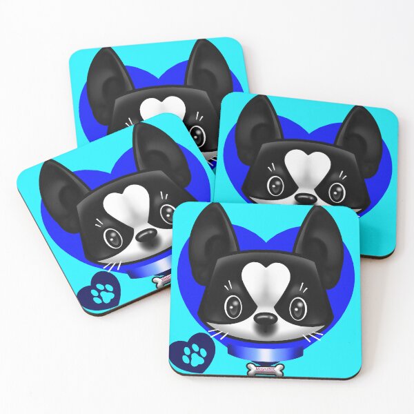 Item preview, Boston Terrier Love Blue designed and sold by MetroInk.