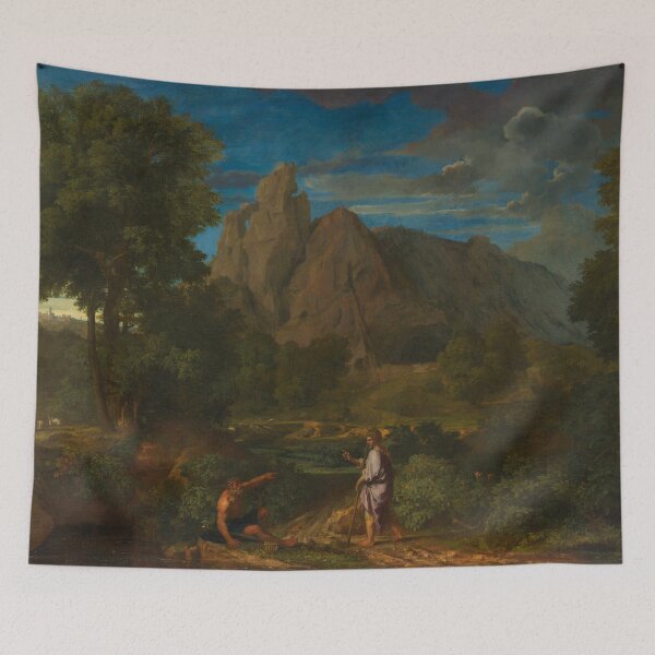 Item preview, Mercury and Battus | Francisque Millet | 1668 Renaissance Greek Mythology Art designed and sold by CJET.
