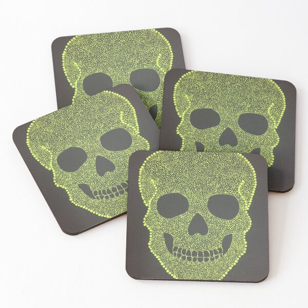 Item preview, Lime green skull designed and sold by Amberanian.