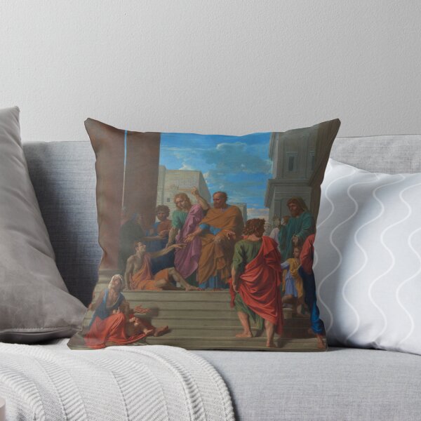 Item preview, Saints Peter and John Healing the Lame Man | Nicolas Poussin | 1655 Renaissance Christian Art designed and sold by CJET.