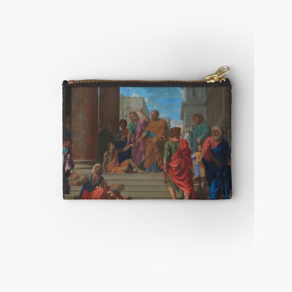 Item preview, Saints Peter and John Healing the Lame Man | Nicolas Poussin | 1655 Renaissance Christian Art designed and sold by CJET.