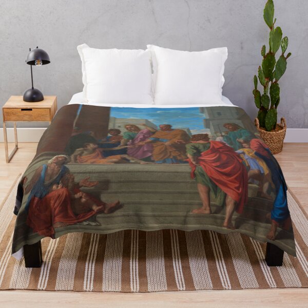 Item preview, Saints Peter and John Healing the Lame Man | Nicolas Poussin | 1655 Renaissance Christian Art designed and sold by CJET.
