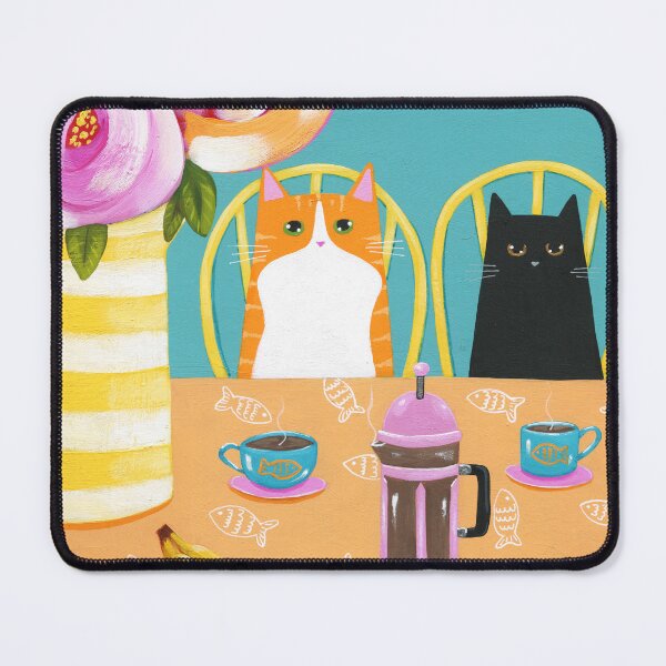 Item preview, French Press Cats and Bananas designed and sold by KilkennyCat Art.