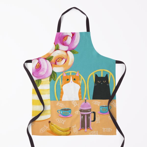 Item preview, French Press Cats and Bananas designed and sold by KilkennyCat Art.