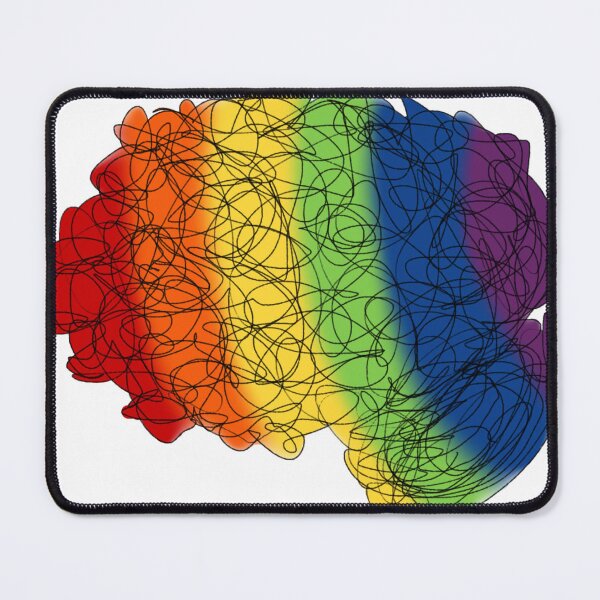 Item preview, Rainbow Brain Psychology Psych Neuroscience Anatomy Science Psychiatry Doodle designed and sold by hopecope.