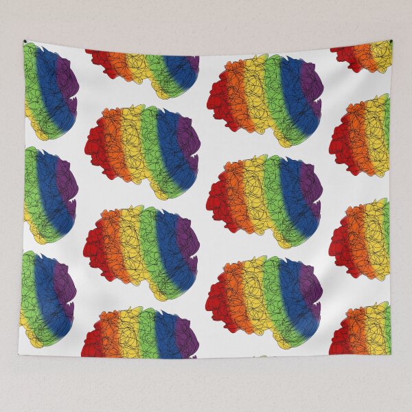 Item preview, Rainbow Brain Psychology Psych Neuroscience Anatomy Science Psychiatry Doodle designed and sold by hopecope.