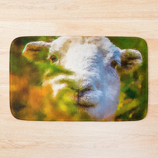 Item preview, Herdwick Sheep Art, Herdwick Sheep Oil Paint, Grey And White Herdwick Sheep, Fluffy UK Herdwicks Sheep designed and sold by Trendymotion.