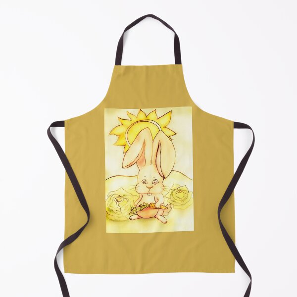 Item preview, Bunny with a carrot, edited watercolour drawing by MariDani Art designed and sold by MariDaniArt.