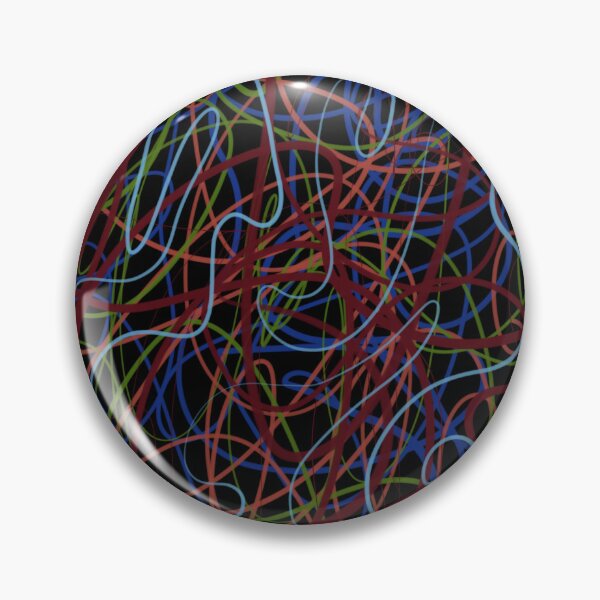 Item preview, Scribble Doodle Abstract Art Painting Decor Colorful Line Drawing Minimalist designed and sold by hopecope.