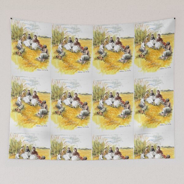 Item preview, A Family At Rest Talking Out In Their Fields  designed and sold by DonSylvester.