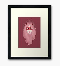 kitty.pink.power Framed Print