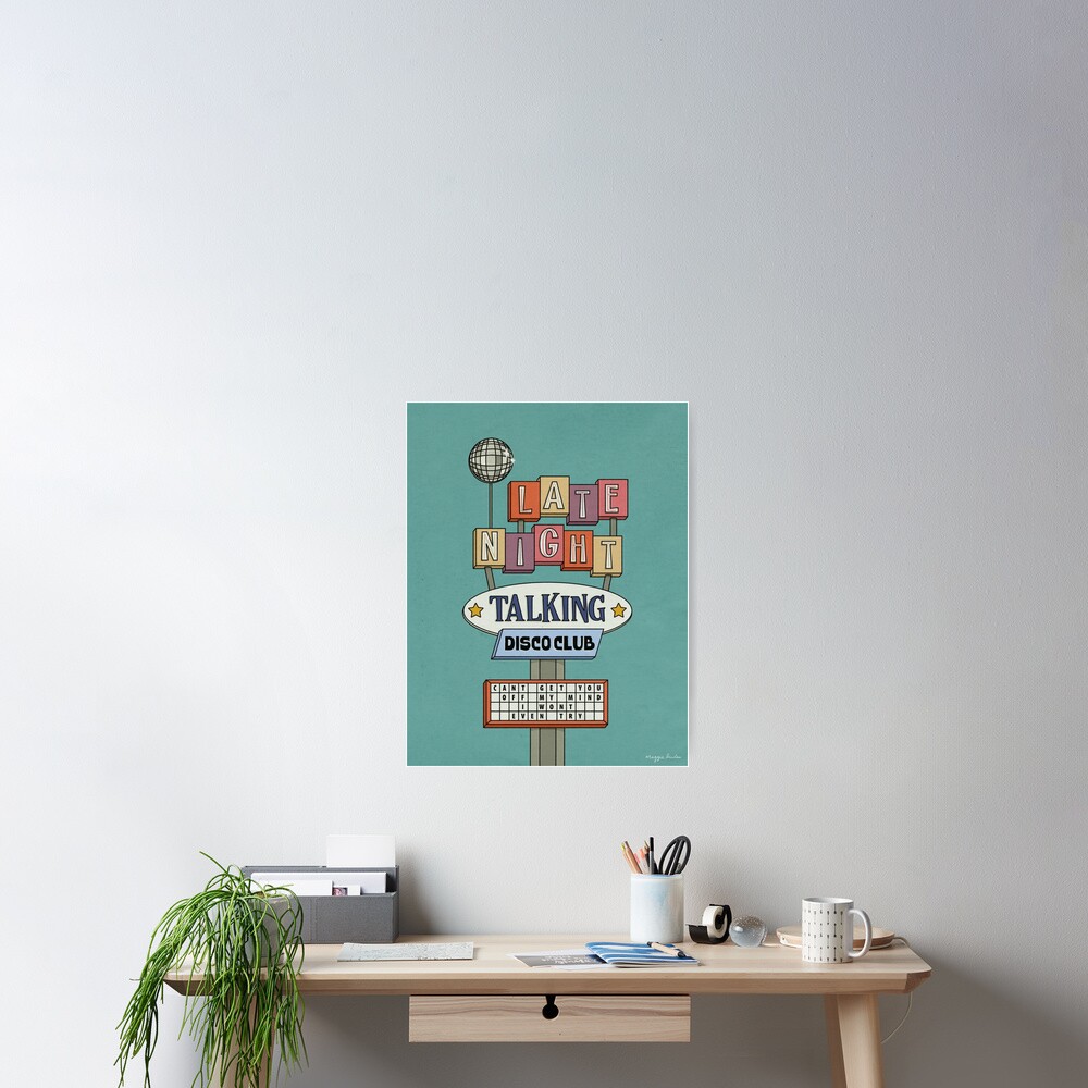 Harry's House / Late Night Talking – Googie Sign Print Poster