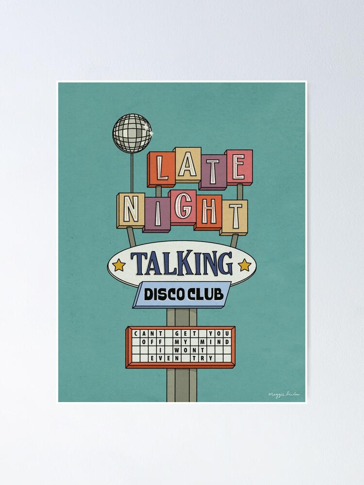 Harry's House / Late Night Talking – Googie Sign Print Poster