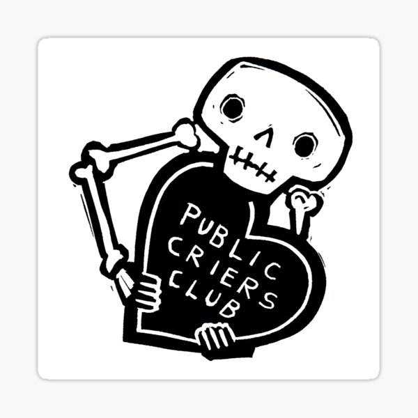 Public Crier Club Sticker