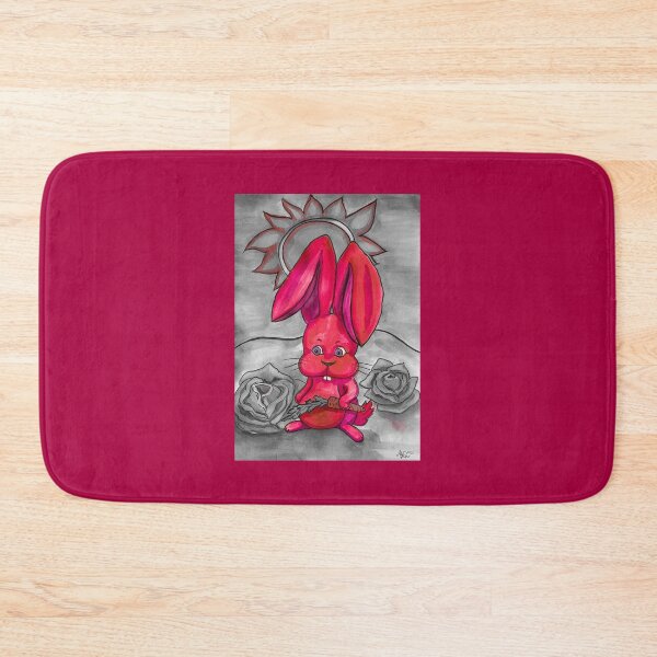 Item preview, Bunny with a carrot, edited watercolour drawing by MariDani Art designed and sold by MariDaniArt.