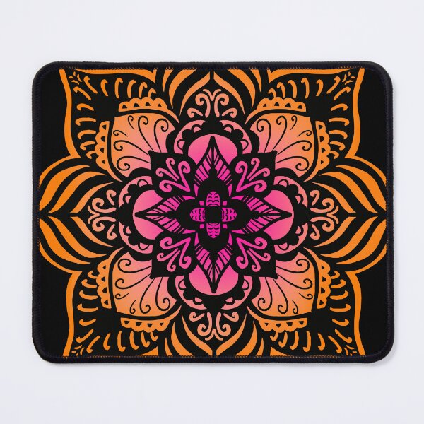 Item preview, Bright colorful mandala — hot pink, orange, coral designed and sold by thephoenixsoul.