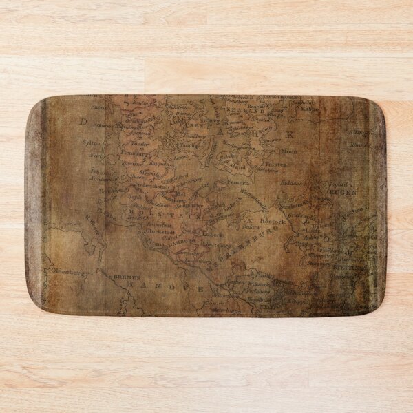 Item preview, Vintage Map of Denmark Map designed and sold by Vintage by Kaya.