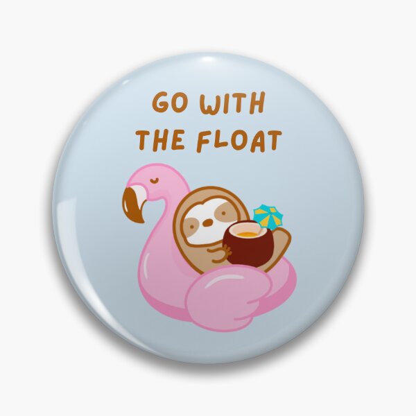 Item preview, Go With the Float Coconut Drink Sloth  designed and sold by theslothinme.