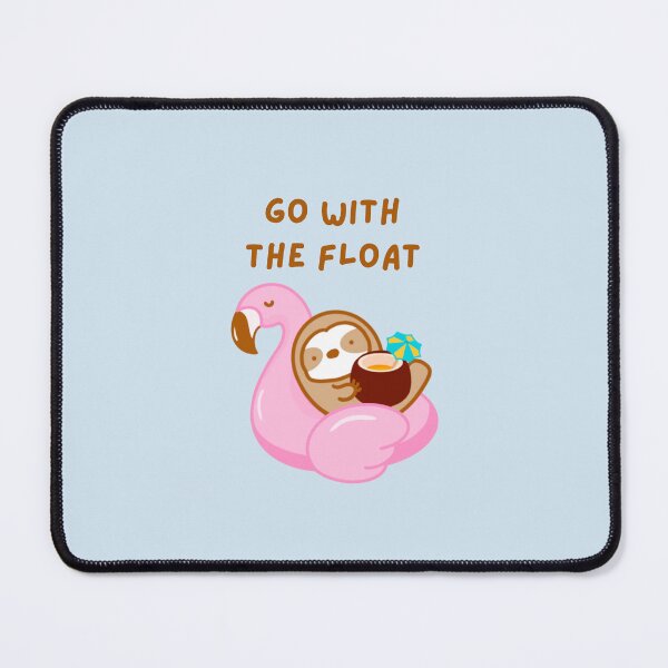 Item preview, Go With the Float Coconut Drink Sloth designed and sold by theslothinme.