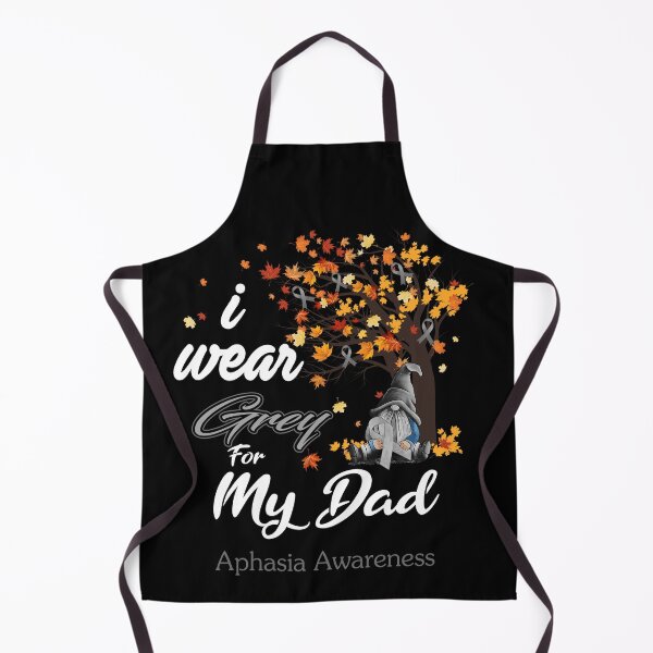 Item preview, Aphasia Awareness Ribbon Tree I Wear Grey For My Dad designed and sold by Hatjar.