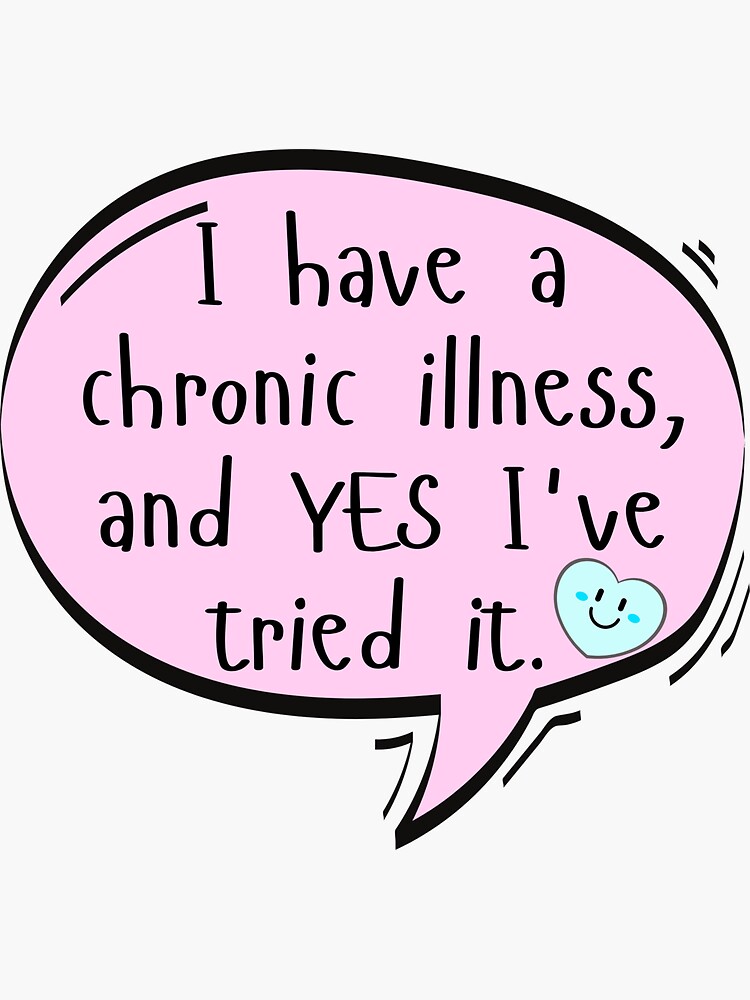 Chronic Illness Pin Badge, Invisible Illness Pin, Chronic Illness Pins, Chronic  Illness Awarness Pin Badge Sticker for Sale by SymptomQueen